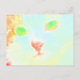 Postal Imagen del gato del gato del gato de la marca Past