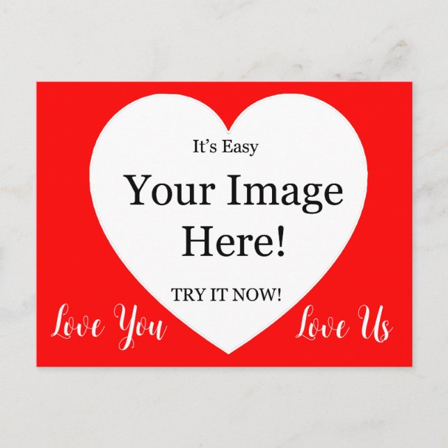 Postal Imagen En El Corazón De San Valentín (Anverso)