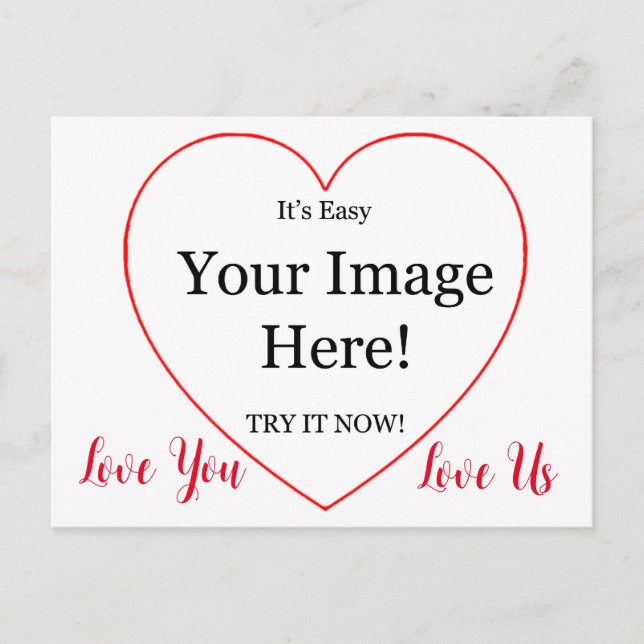Postal Imagen en el corazón San Valentín (Anverso)