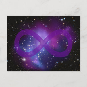 Postal Imagen Espacial Morada