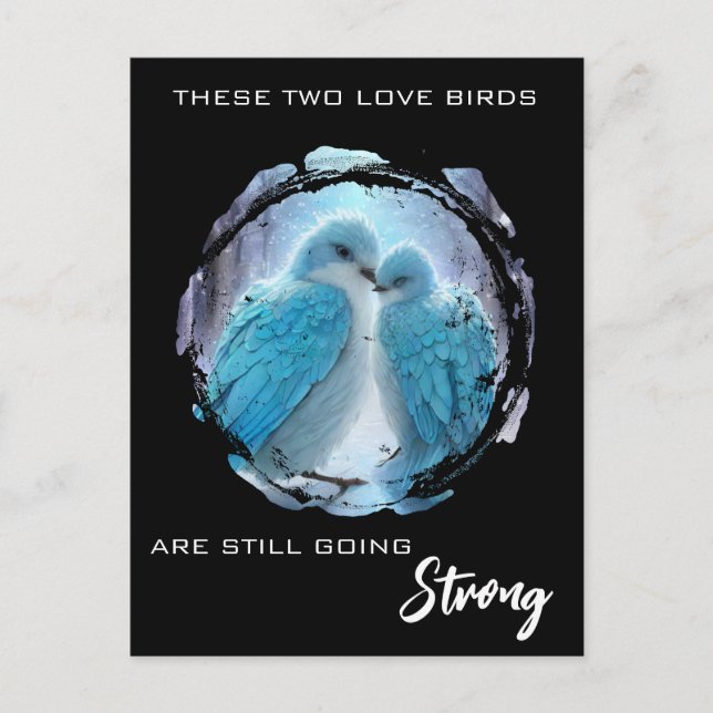 Postal *~* Imagen  FOTO  Pájaros del Amor AP54 Aniversari (Anverso)