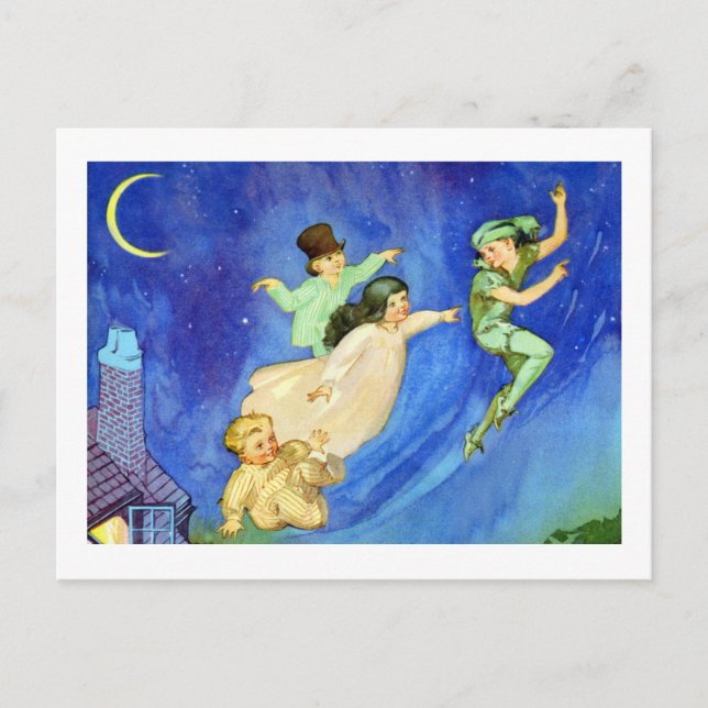 POSTAL IMAGEN ICONICA DE PETER PAN (Anverso)