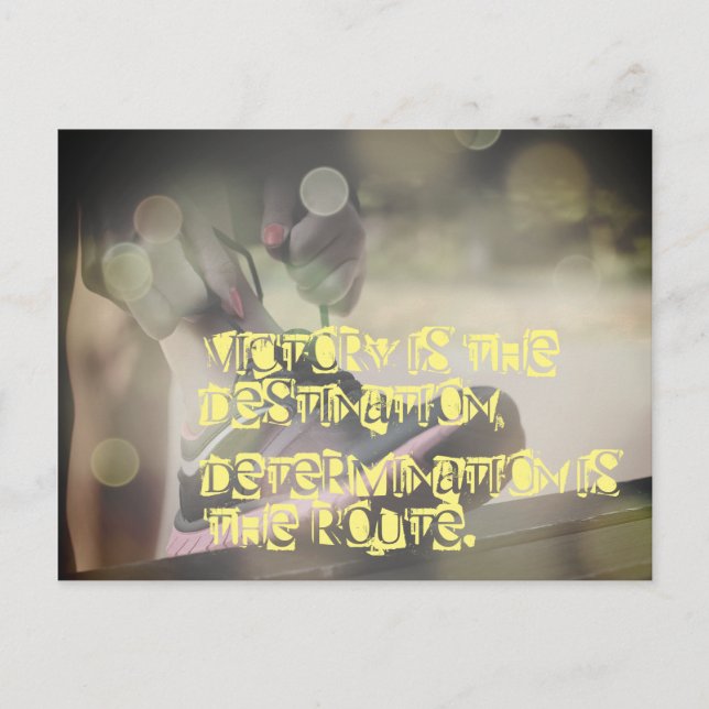 Postal Imagen Motivadora De Netball Con Eslogan (Anverso)