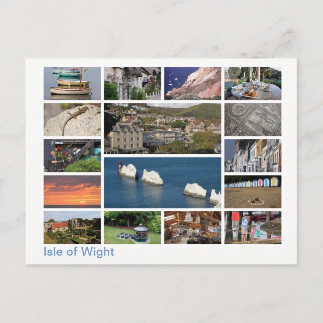 Postal Imagen múltiple de la isla de Wight 2 (Anverso)