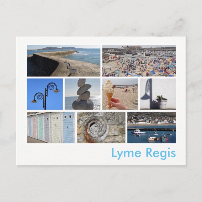 Postal Imagen múltiple de Lyme Regis (Anverso)