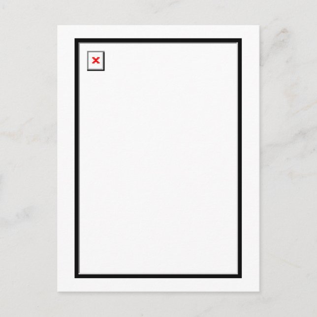 Postal Imagen rota (Anverso)