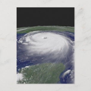 Postal Imagen satelital del huracán Katrina