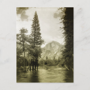 Postal Imagen vintage del Parque Nacional Yosemite