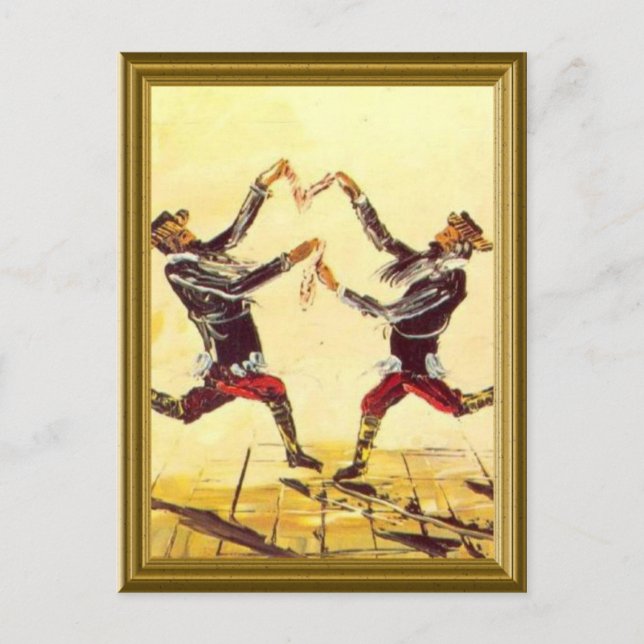 Postal Imagen vintage judía (Anverso)