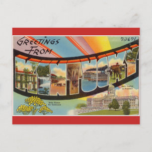 Postal Imagen Vintage, Kentucky.