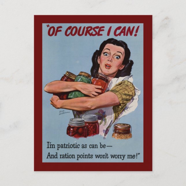 Postal Imágenes antiguas de mujeres durante la Segunda Gu (Anverso)