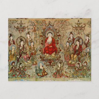 Postal Imágenes budistas Bella Artes de Chang Sheng-wen