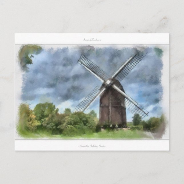 Postal Imágenes de Escandinavia - Sandmöllan, Suecia (Anverso)