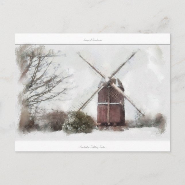 Postal Imágenes de Escandinavia - Sandmöllan, Suecia (Anverso)