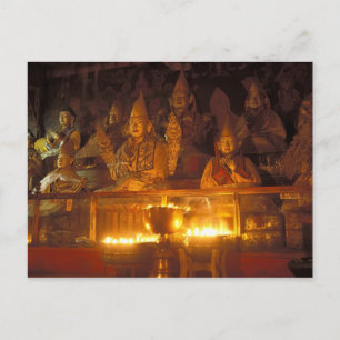 Postal Imágenes de lamas en el Monasterio de Sara, Lhasa,