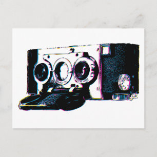 Postal Imágenes emergentes de cámara CMYK