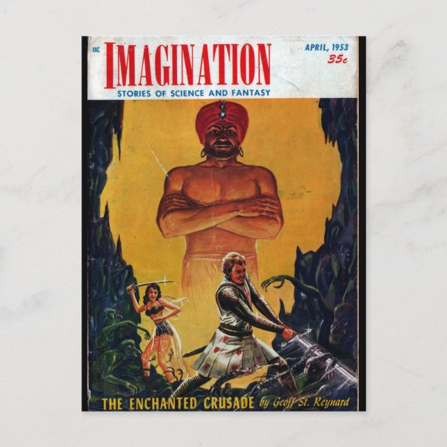 Postal Imaginación - Arte Pulp 1953-4 (Anverso)