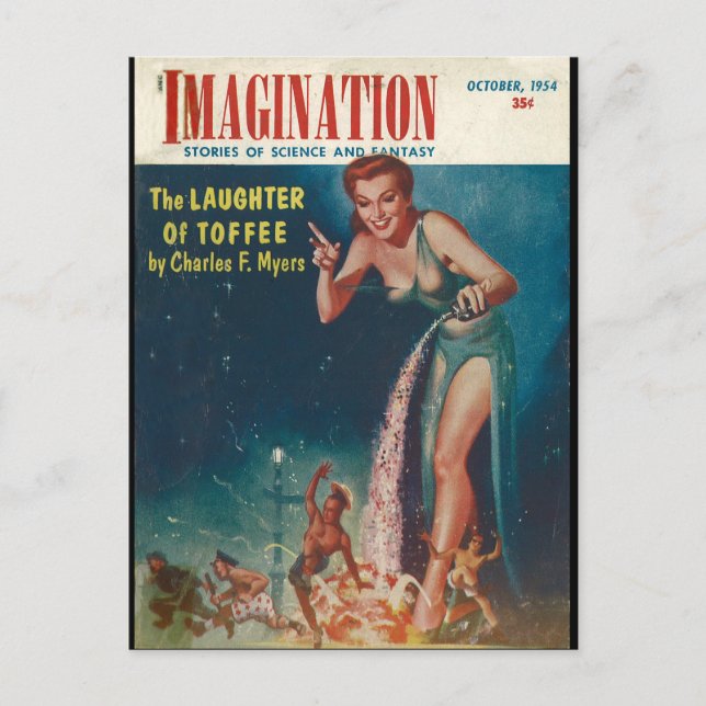 Postal Imaginación - Arte Pulp 1954-10 (Anverso)