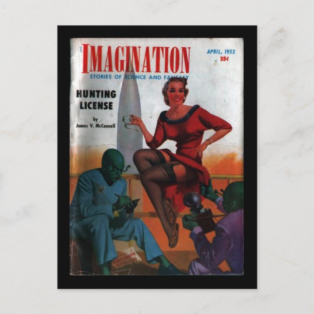 Postal Imaginación - Arte Pulp 1955-4 (Anverso)