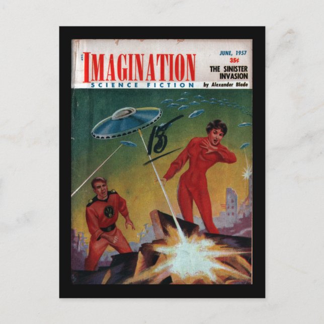 Postal Imaginación - Arte Pulp 1957-06 (Anverso)