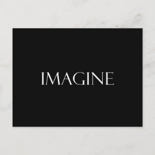 Postal Imaginar citas de imaginación Inspiradora
