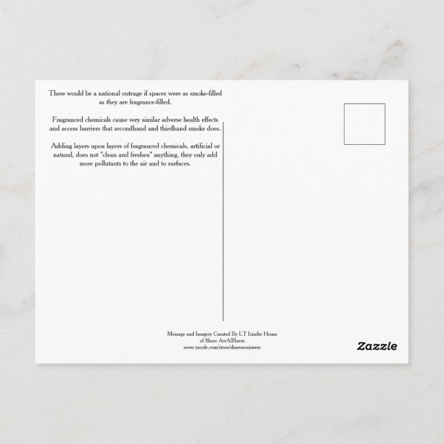 Postal Imagine If Scented Products Were Lit Cigarettes (Reverso)