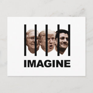 Postal Imaginen a Trump, McConnell y Ryan tras las rejas
