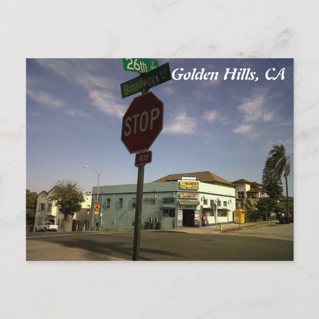 Postal IMG00545-20110602-1659, Golden Hills, CA (Anverso)