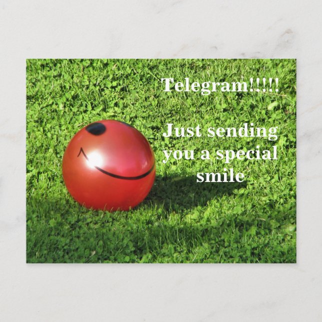 Postal IMG_0530, ¡¡¡¡¡Telegram!!!! Sólo te envío una brev (Anverso)