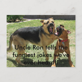 Postal IMG_2252, tío Ron dice a los chistes más graciosos