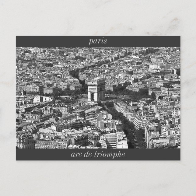 Postal IMG_2588_2, arco de triomphe, parís (Anverso)