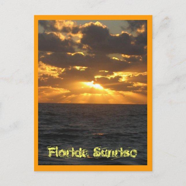 Postal IMG_2860, Florida Sunrise (Anverso)