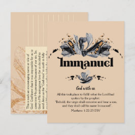 Postal Immanuel | Nombres de la Biblia Devocional de Dios