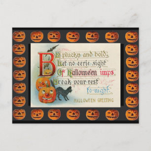 Postal Imp de Halloween Vintage