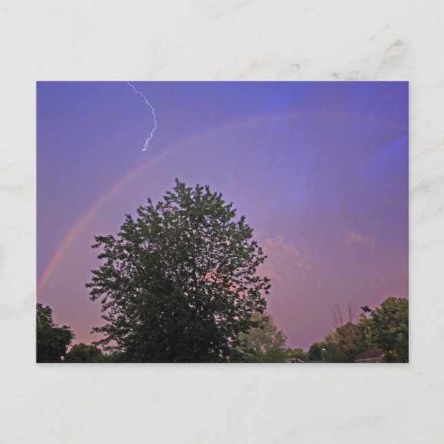 Postal Impactante arcoiris (Anverso)