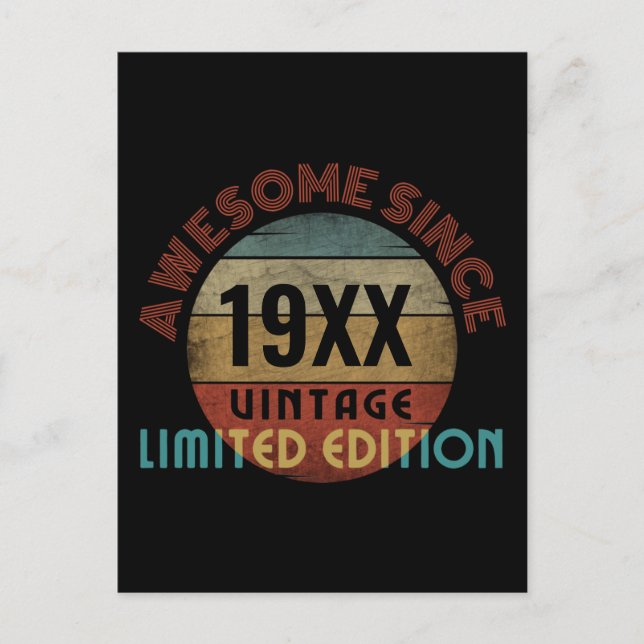 POSTAL IMPACTANTE DESDE 19XX EDICIÓN LIMITADA (Anverso)