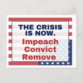 Postal Impeach Eliminar Condenar SOS Bandera al Revés