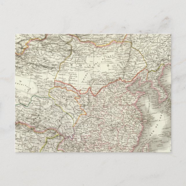 Postal Imperio chino, Japón - Imperio chino y Japón (Anverso)