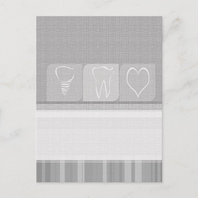 Postal Implantes de Regalos para dentistas (Anverso)