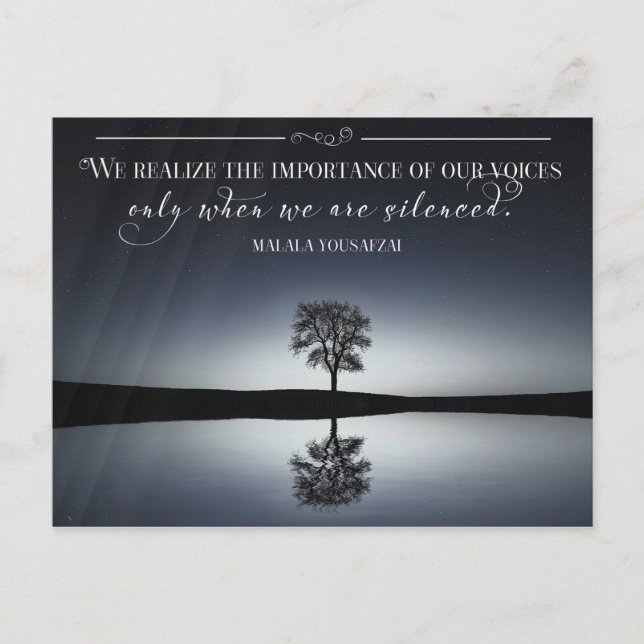 Postal Importancia De Nuestras Voces (Anverso)