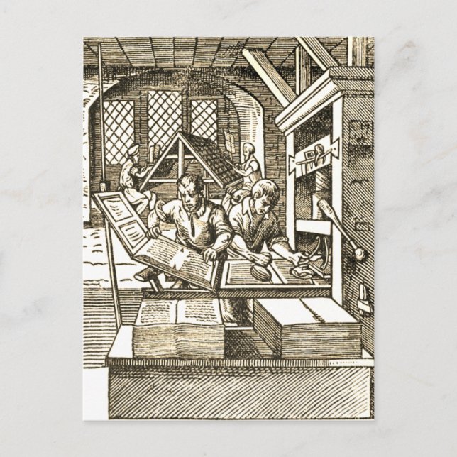 Postal "Imprenta" (Anverso)