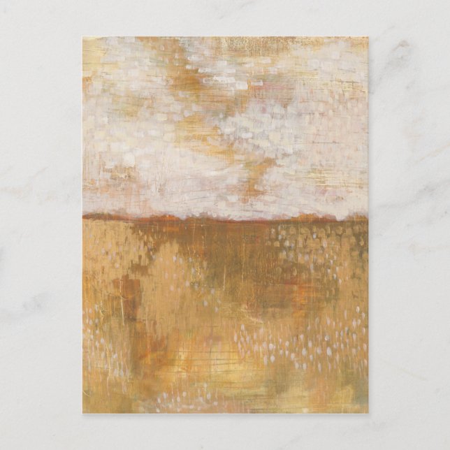 Postal Impresión abstracta de Amber Horizon | Melissa Ave (Anverso)
