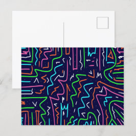 Postal Impresión abstracta de la edad del espacio