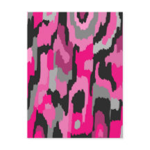 Impresión abstracta rosa y negra