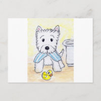 IMPRESIÓN ACEO WESTIE BATHTIME ORIGIANE