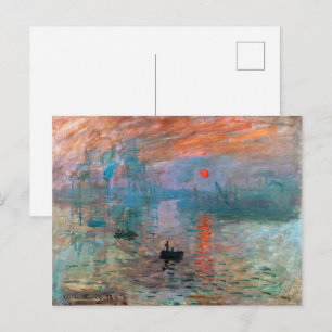 Postal Impresión, Amanecer Claude Monet
