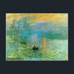 Postal Impresión, amanecer de Claude Monet Postcard<br><div class="desc">Monet - una celebración de los Maestros del Arte</div>