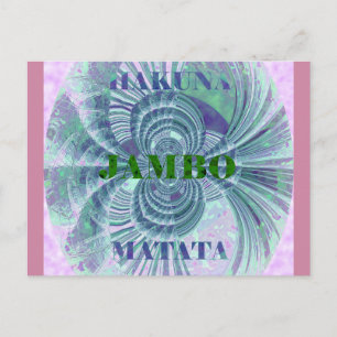 Postal Impresión artística de Aurora Matata