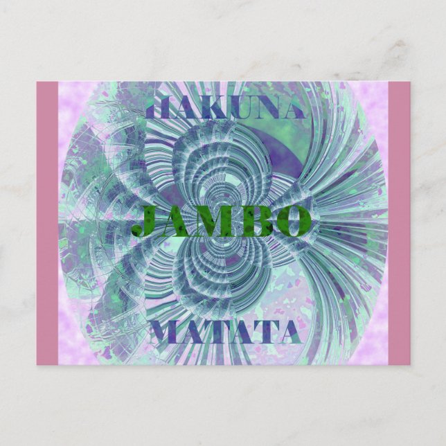 Postal Impresión artística de Aurora Matata (Anverso)