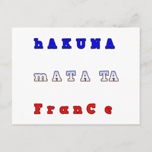 Postal Impresión artística/ gráfica de Hakuna Matata Fran